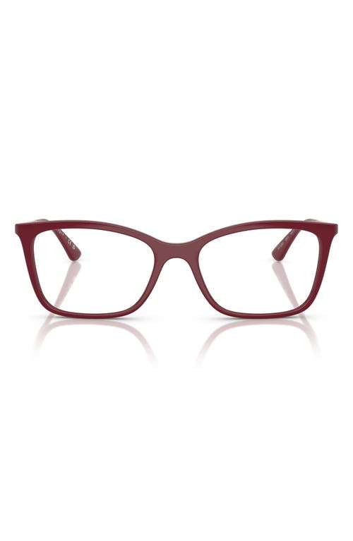 Vogue 51mm Rectangular Optical Glasses In Cherry