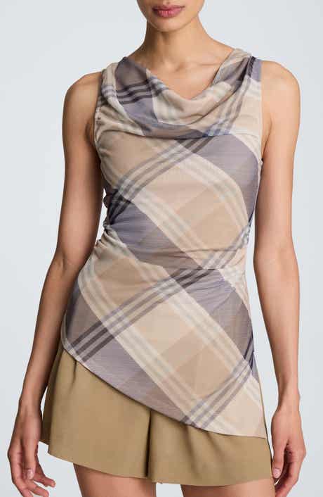 Asymmetrical Cowl Neck Top