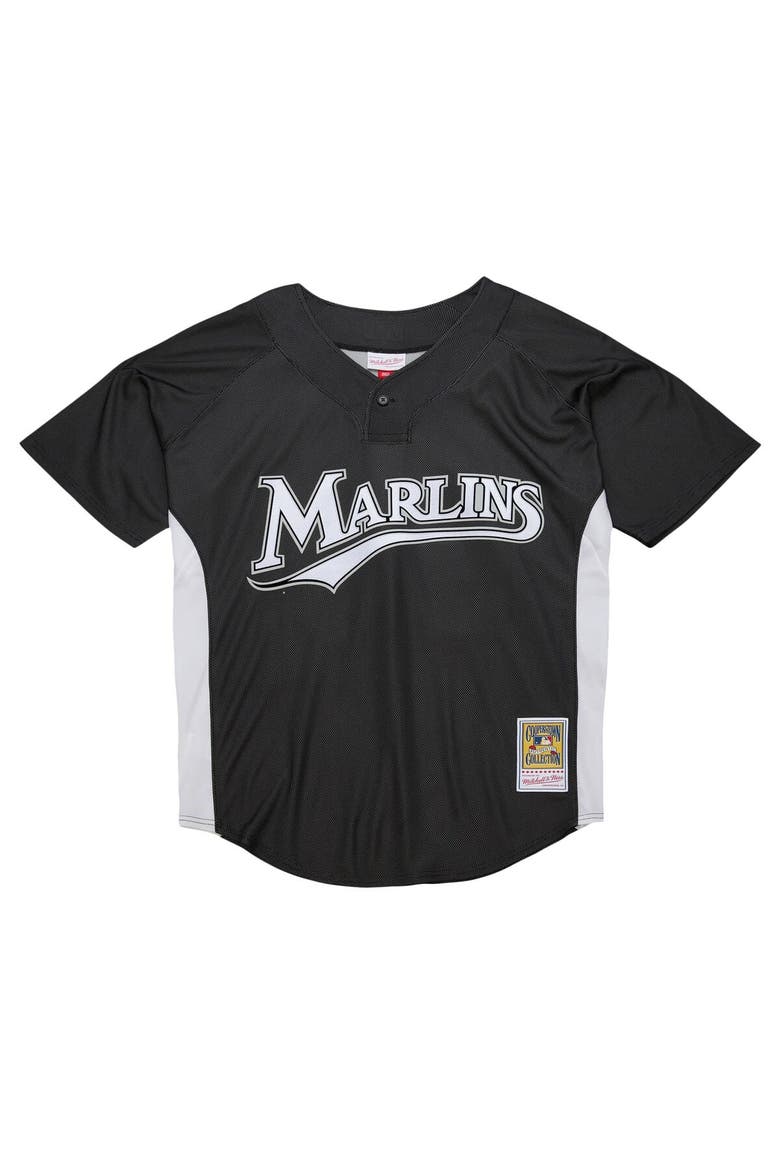 Men's Mitchell & Ness Dontrelle Willis Black Florida Marlins Cooperstown Collection 2007 Batting Practice Jersey, Alternate, color, Black