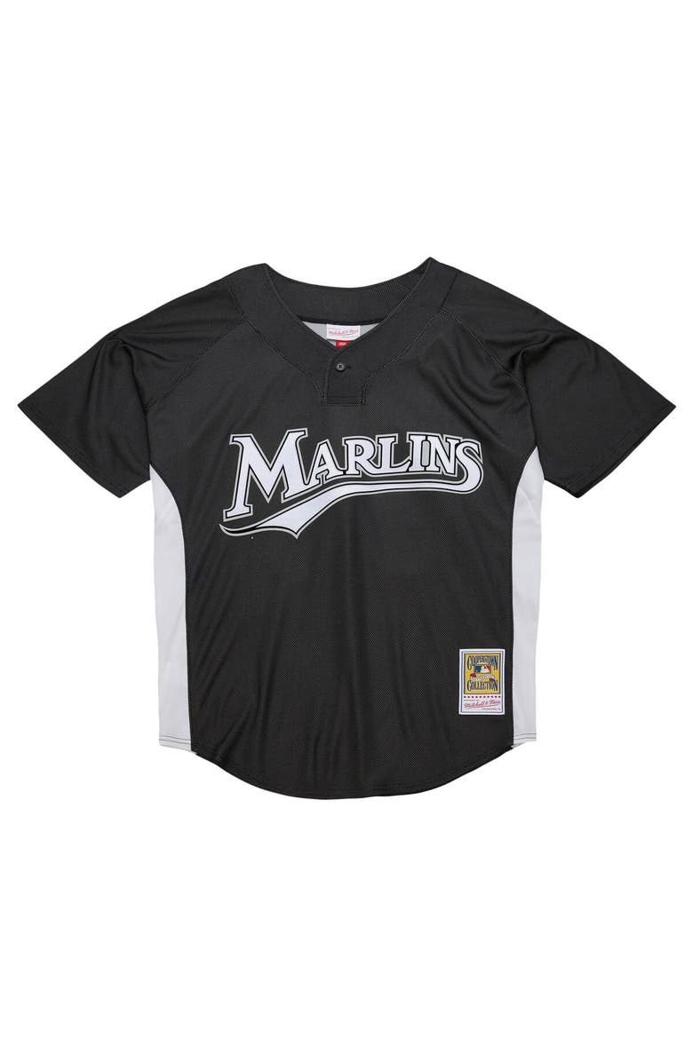 Mitchell & Ness Men's Mitchell & Ness Dontrelle Willis Black Florida Marlins Cooperstown Collection 2007 Batting Practice Jersey, Alternate, color, Black