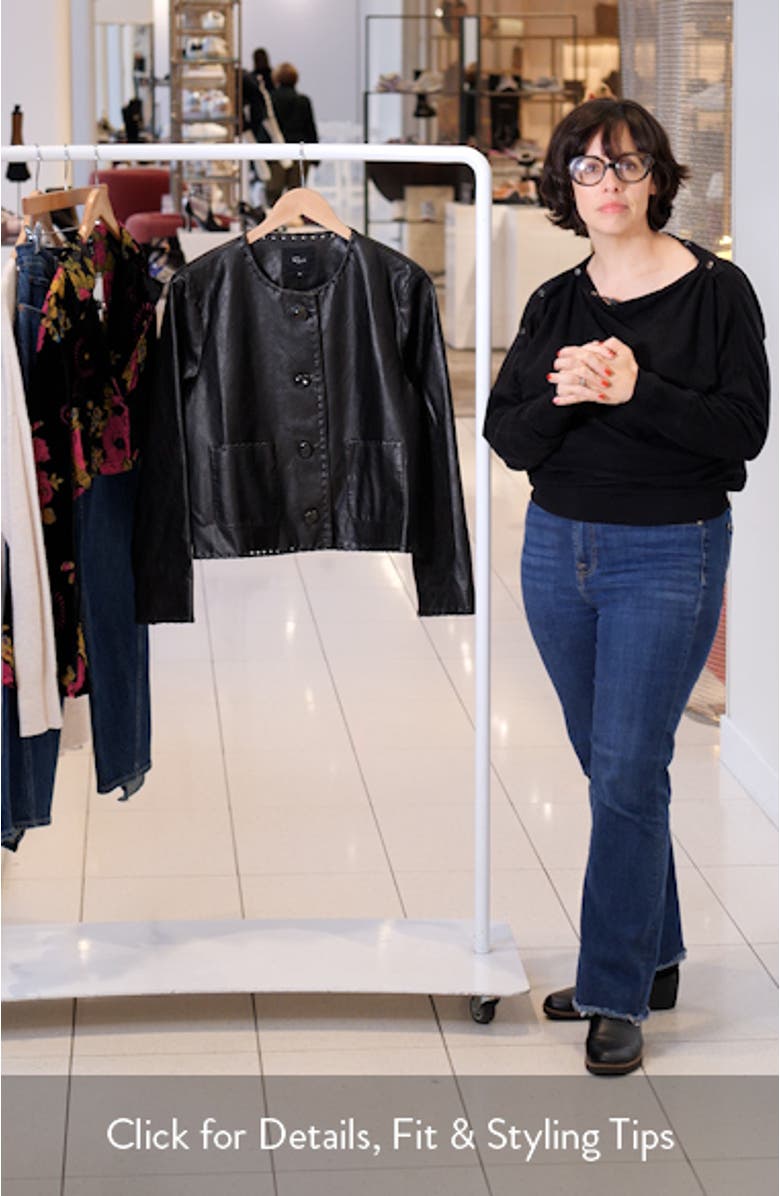 Nevina Faux Leather Jacket, sales video thumbnail