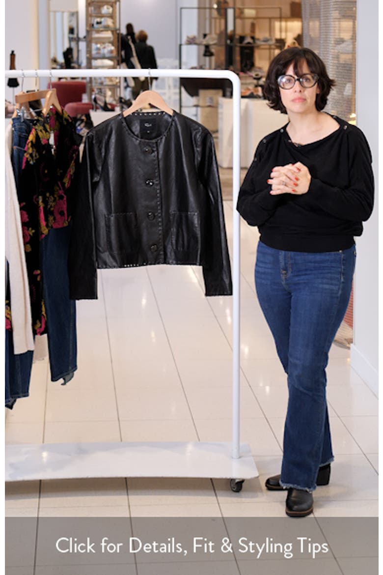 Nevina Faux Leather Jacket video