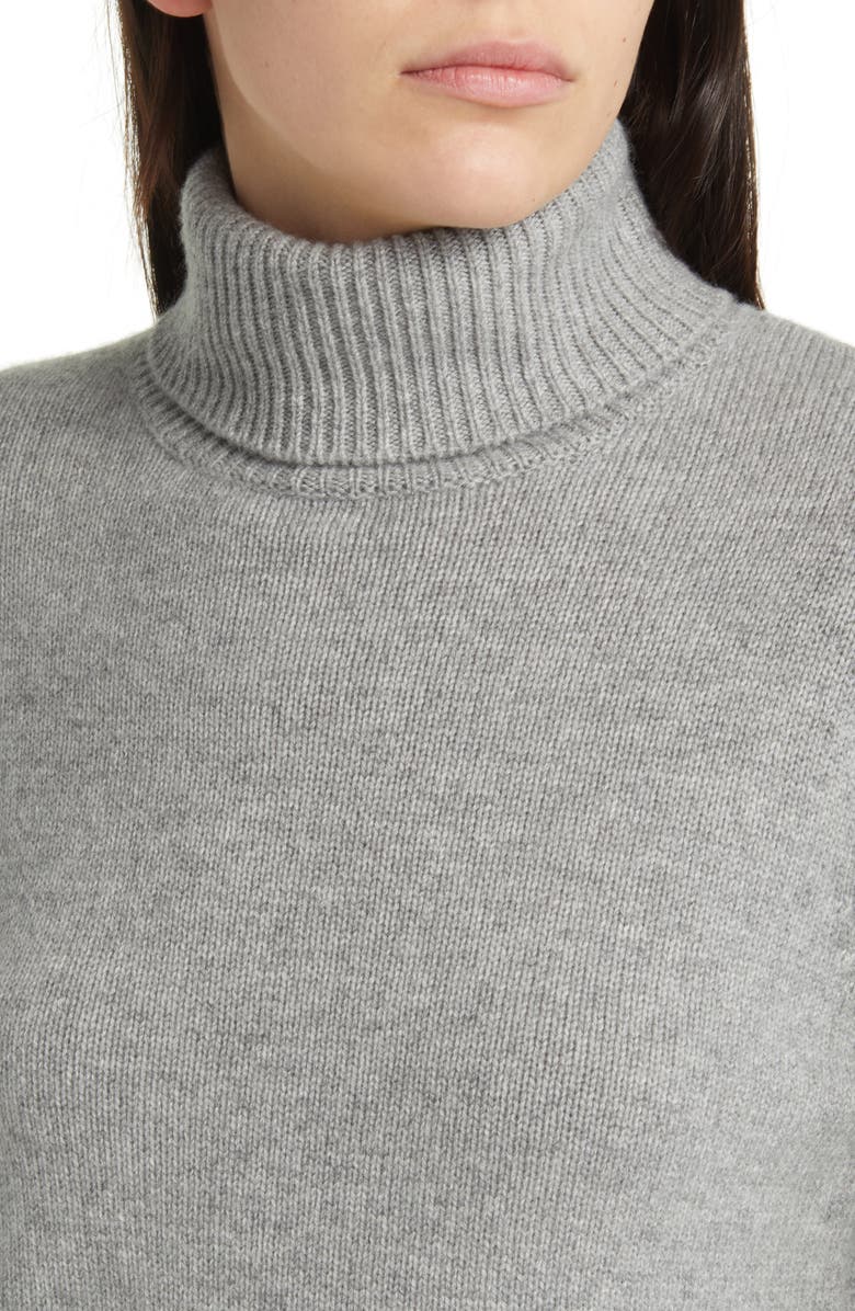 FRAME Cashmere Turtleneck Sweater, Alternate, color, Heather Grey