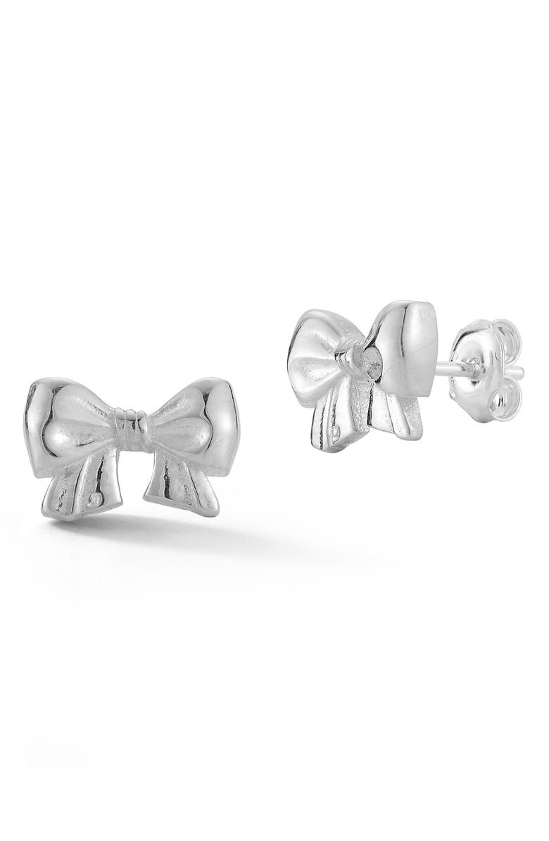 SPHERA MILANO Bow Stud Earrings, Main, color, 
