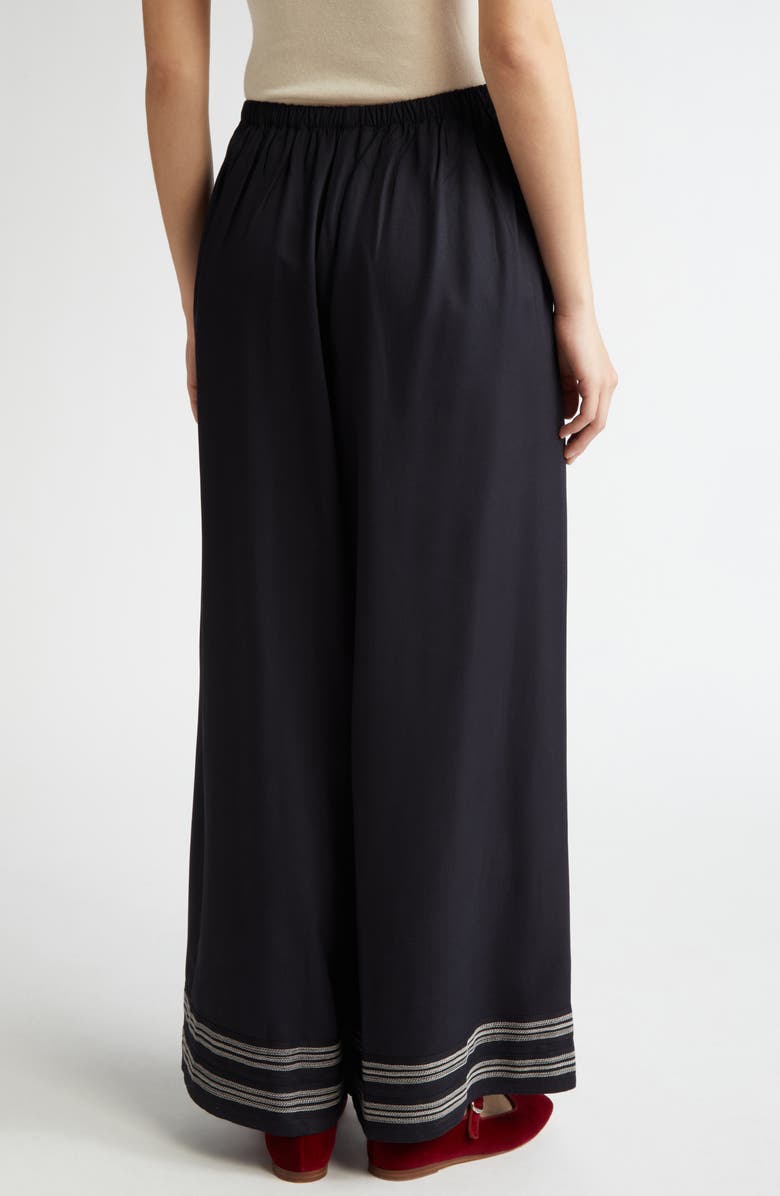 Bode Mathilde Wide Leg Trousers, Alternate, color, 