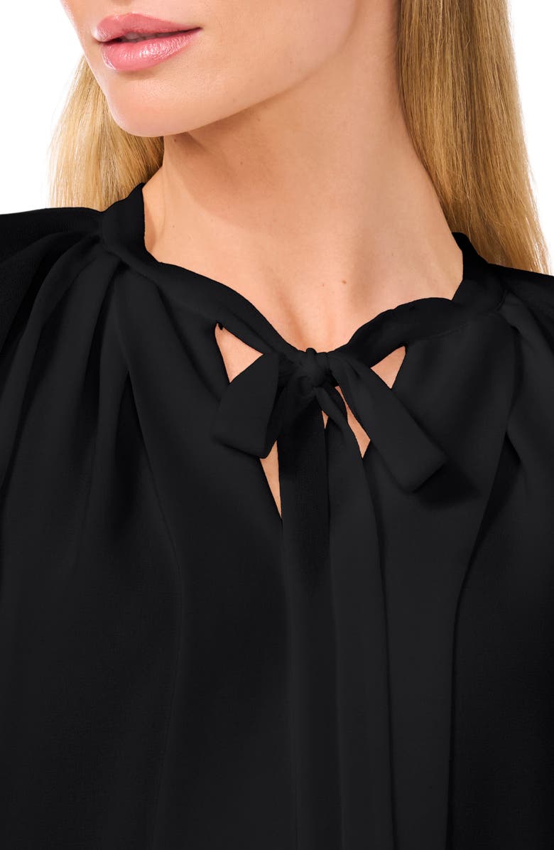 CeCe Flutter Sleeve Georgette Top, Alternate, color, 