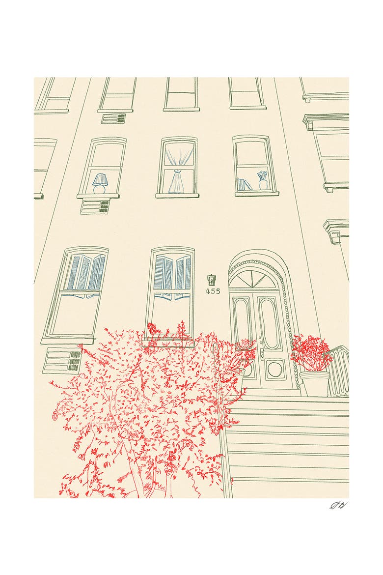 Townhouse Print, Main, color, Multi