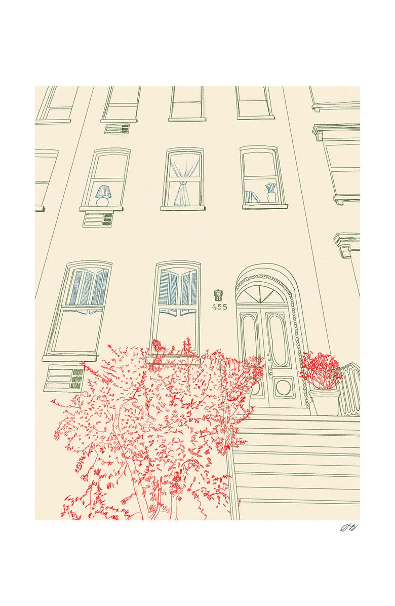 Stephanie Browne Art Townhouse Print, Main, color, Multi