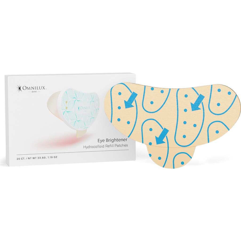 Omnilux Eye Brightener Hydrocolloid Refill Patches In Transparent