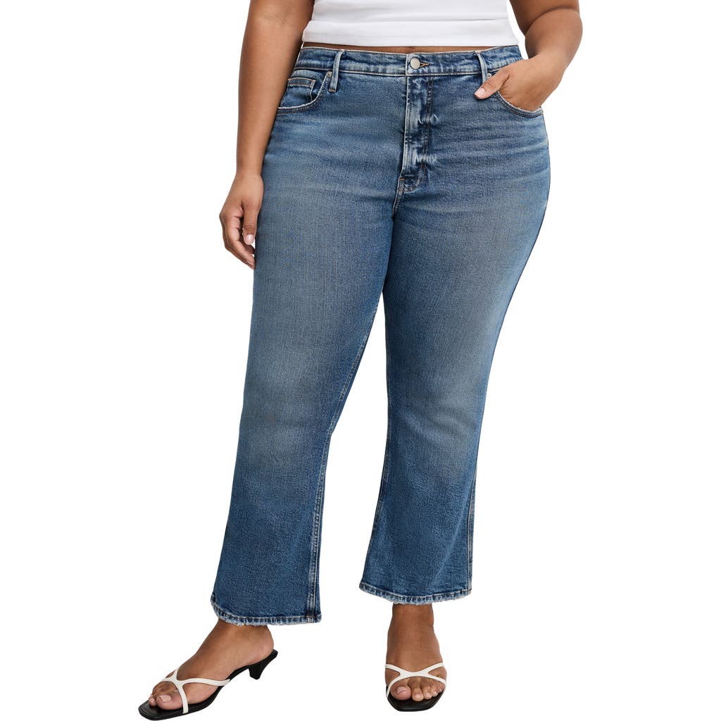 GOOD AMERICAN GOOD AMERICAN GOOD STANDARD KICK FLARE JEANS