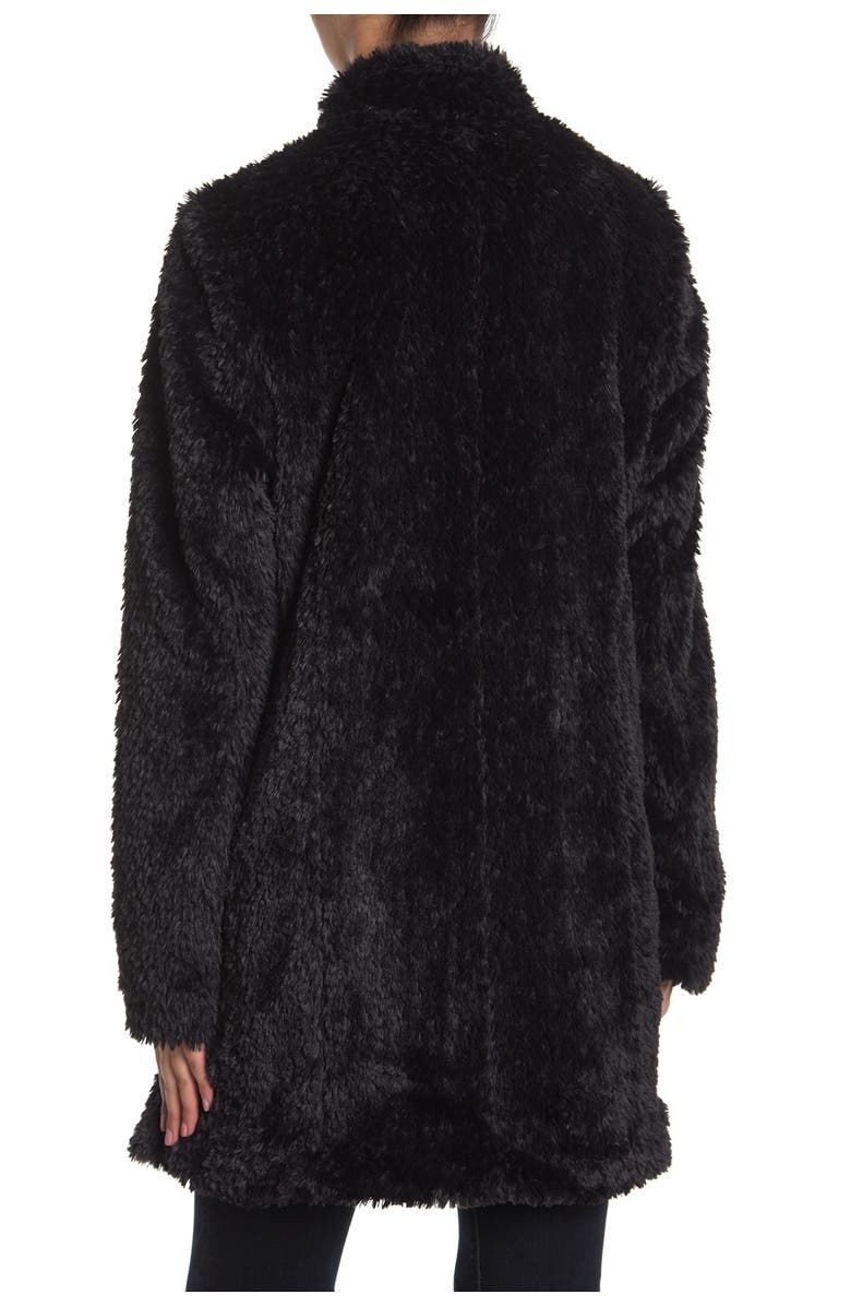 Kenneth Cole New York Shaggy Faux Fur Coat, Alternate, color,