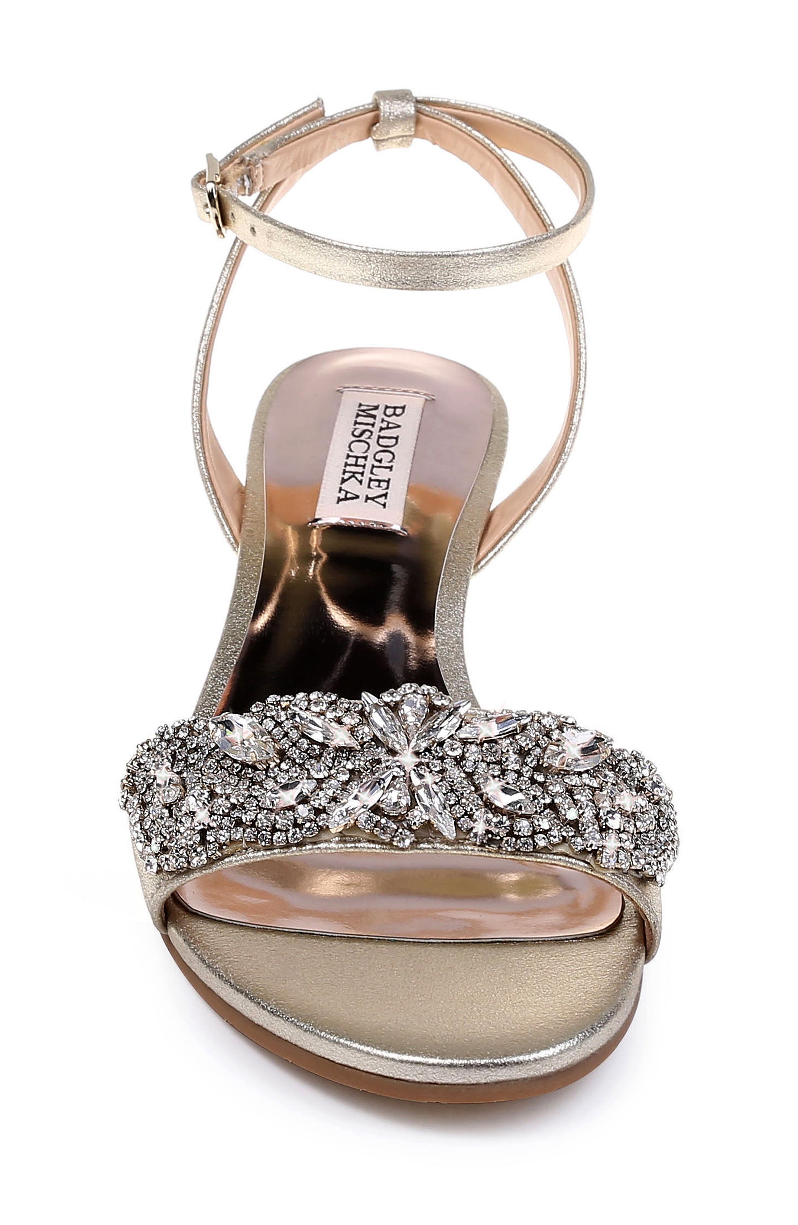 Badgley Mischka Collection Badgley Mischka Hatch Crystal Embellished Sandal, Alternate, color, 