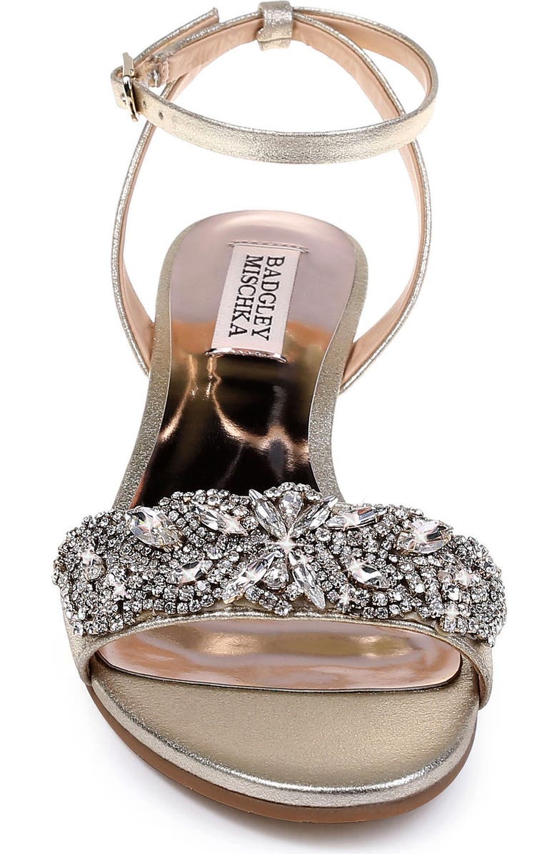 Badgley Mischka Collection Badgley Mischka Hatch Crystal Embellished Sandal, Alternate, color,