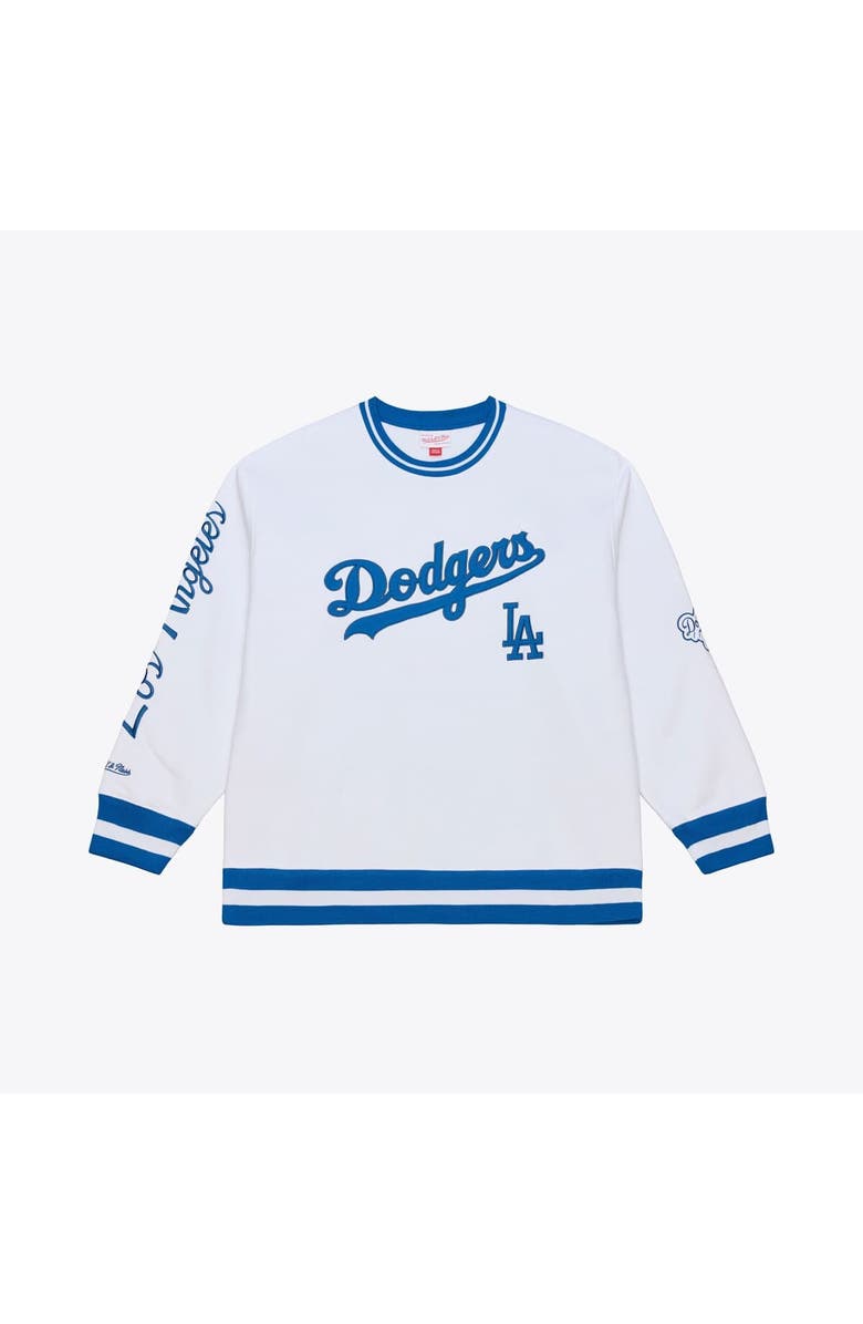 Mitchell & Ness Men's Mitchell & Ness  White Los Angeles Dodgers Arctic Fleece Sweatshirt, Main, color, White