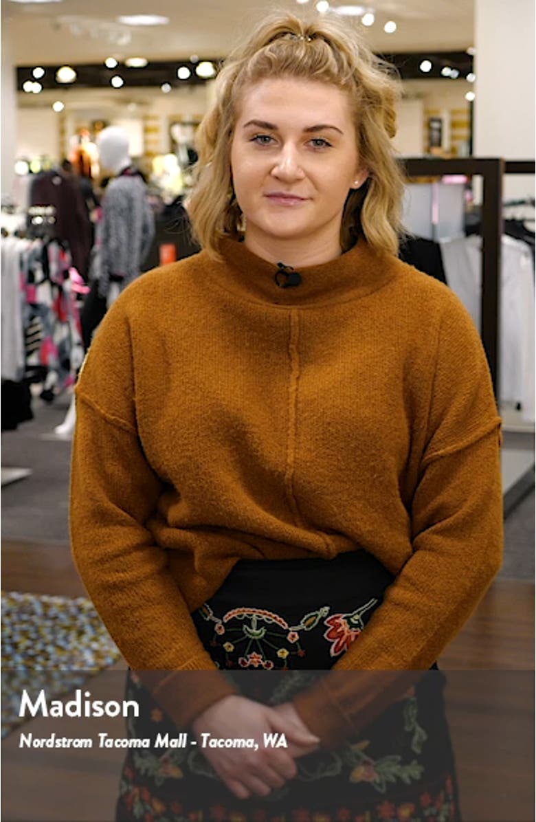 x Living in Yellow Mary Fleece Off the Shoulder Top, sales video thumbnail