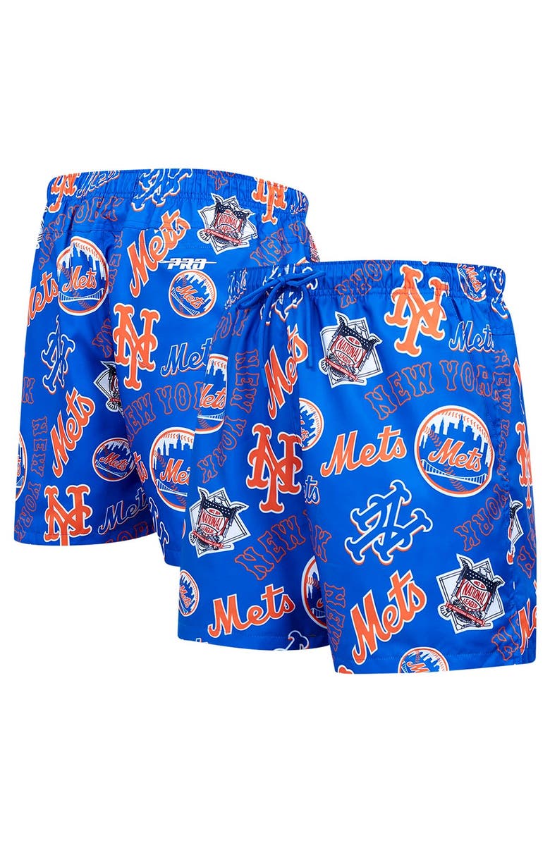 PRO STANDARD Men's Pro Standard Royal New York Mets Toss Logo Woven Shorts, Main, color, Royal