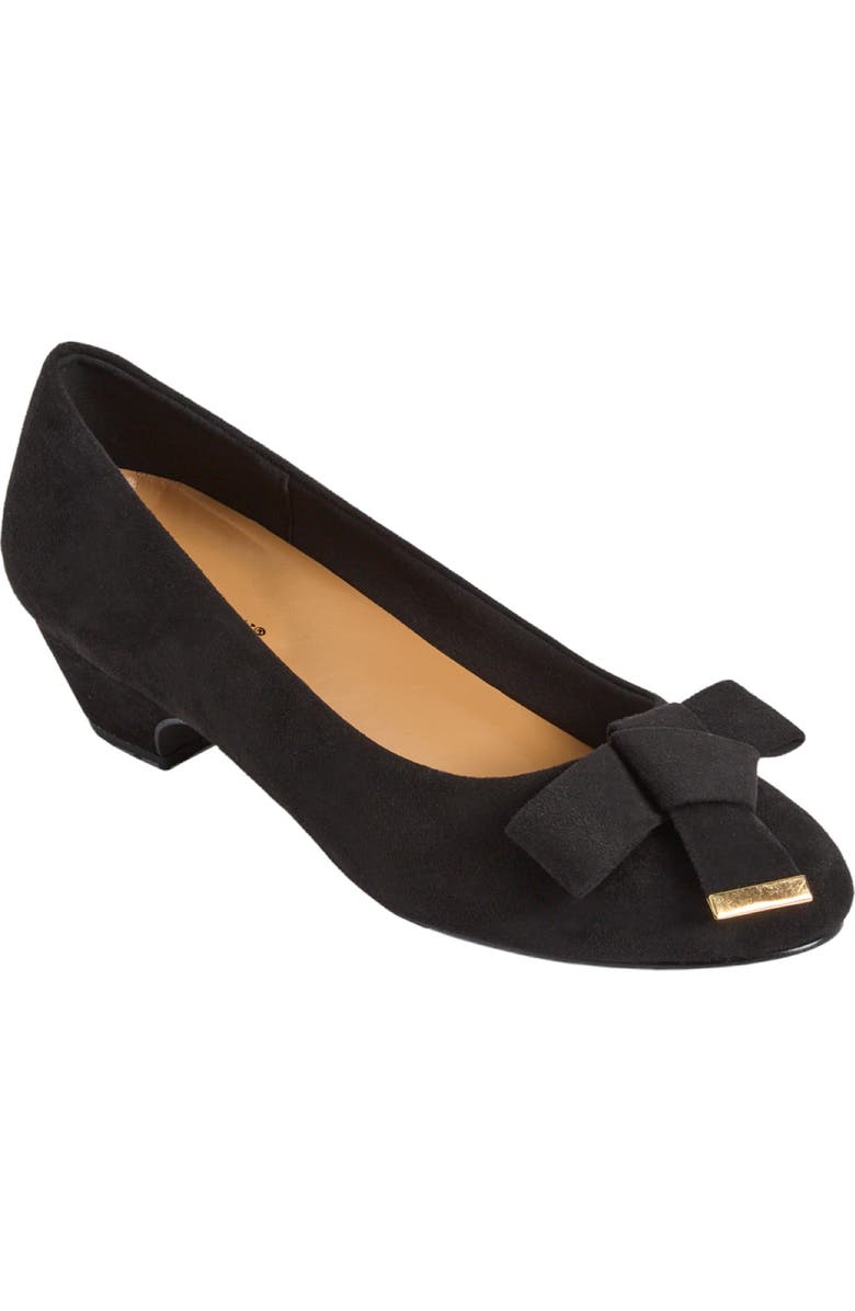 Comfortview The Flynn Slip On Pump, Main, color, Black