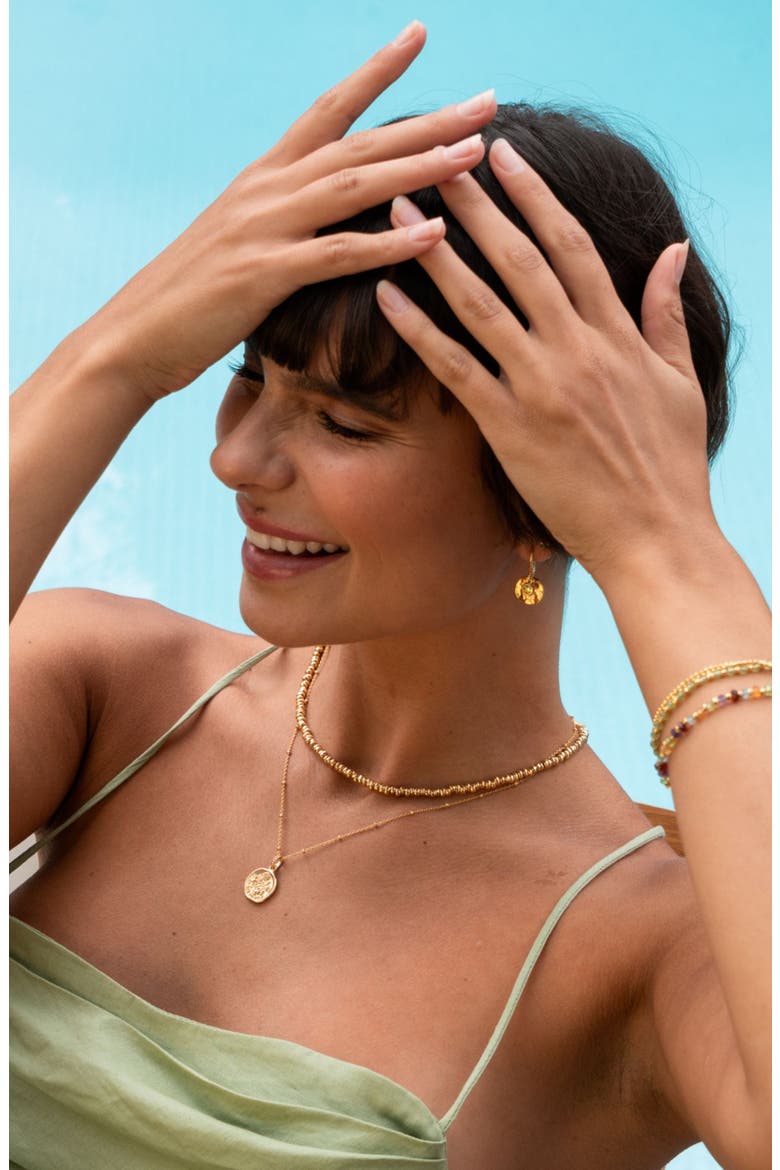 Signature Small Nugget Necklace, Alternate, color, Yellow Gold Vermeil