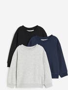 H&M 3-pack brushed-inside sweatshirts