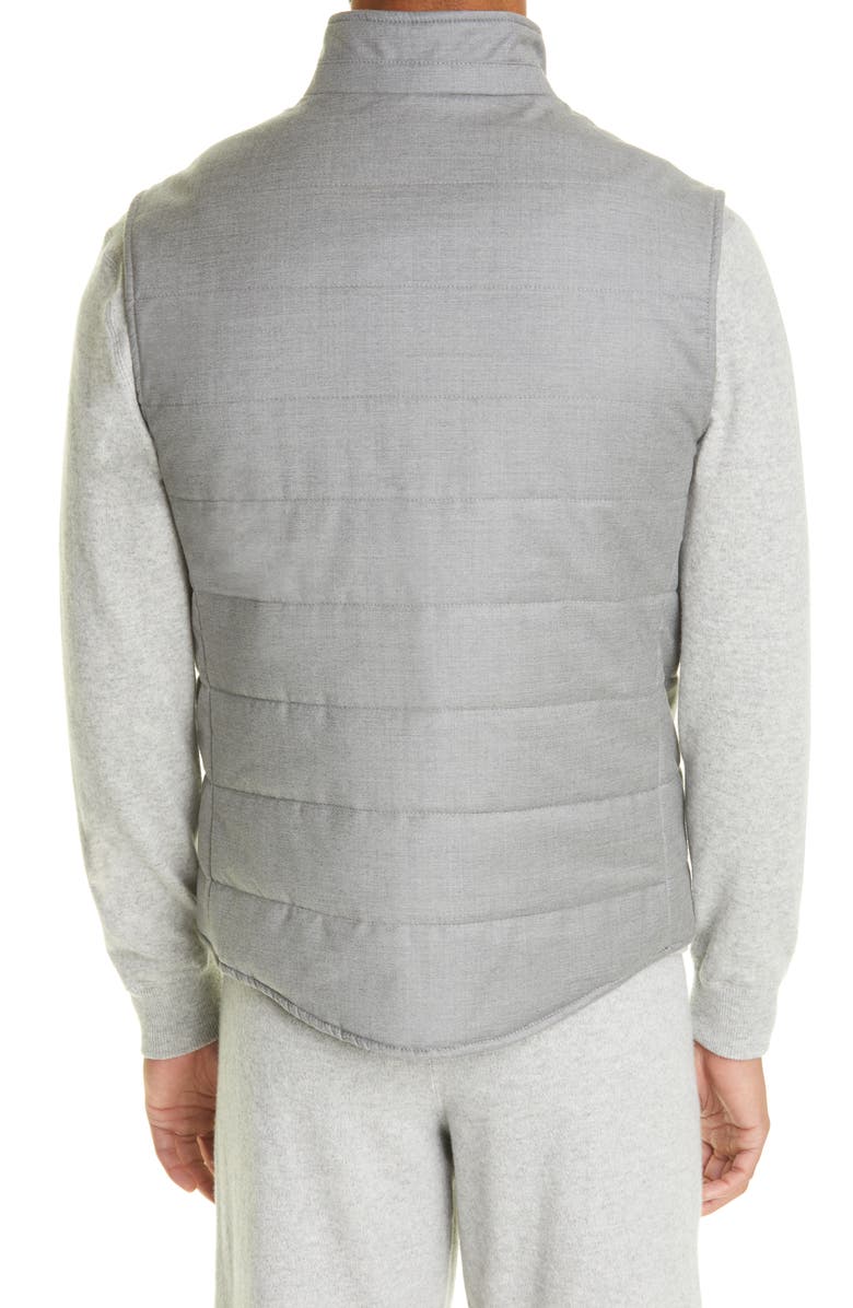 Thom Sweeney Virgin Wool & Silk Vest, Alternate, color, 