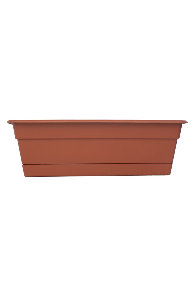 Bloem 18 Inch Dura Cotta Window Box Planter, Terra Cotta, Main, color, Brown