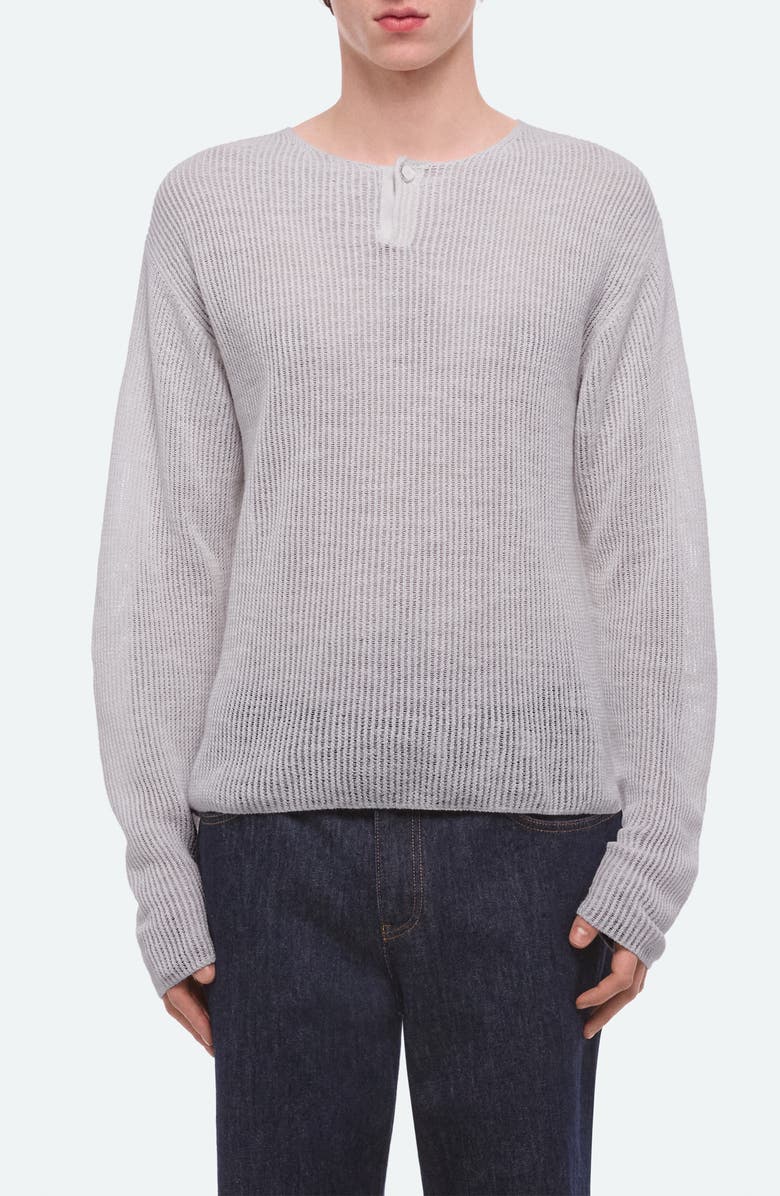 Helmut Lang Texture Henley Sweater, Main, color, 