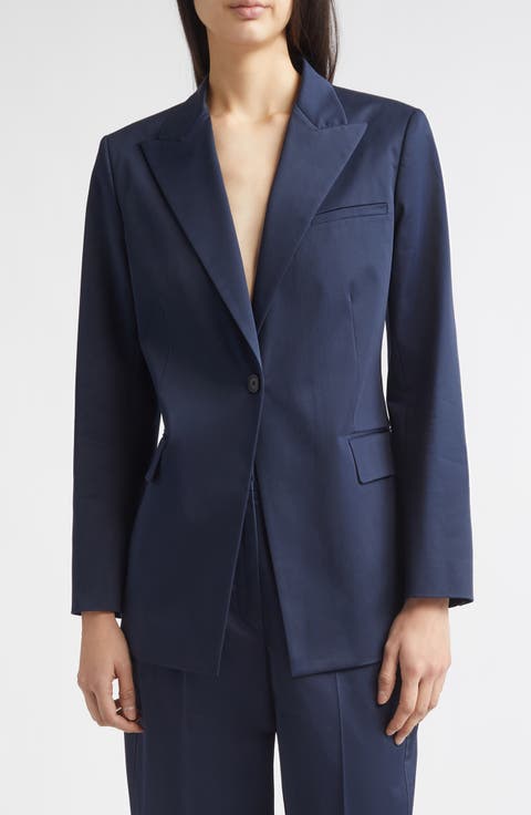 Bow Stretch Cotton Jacket