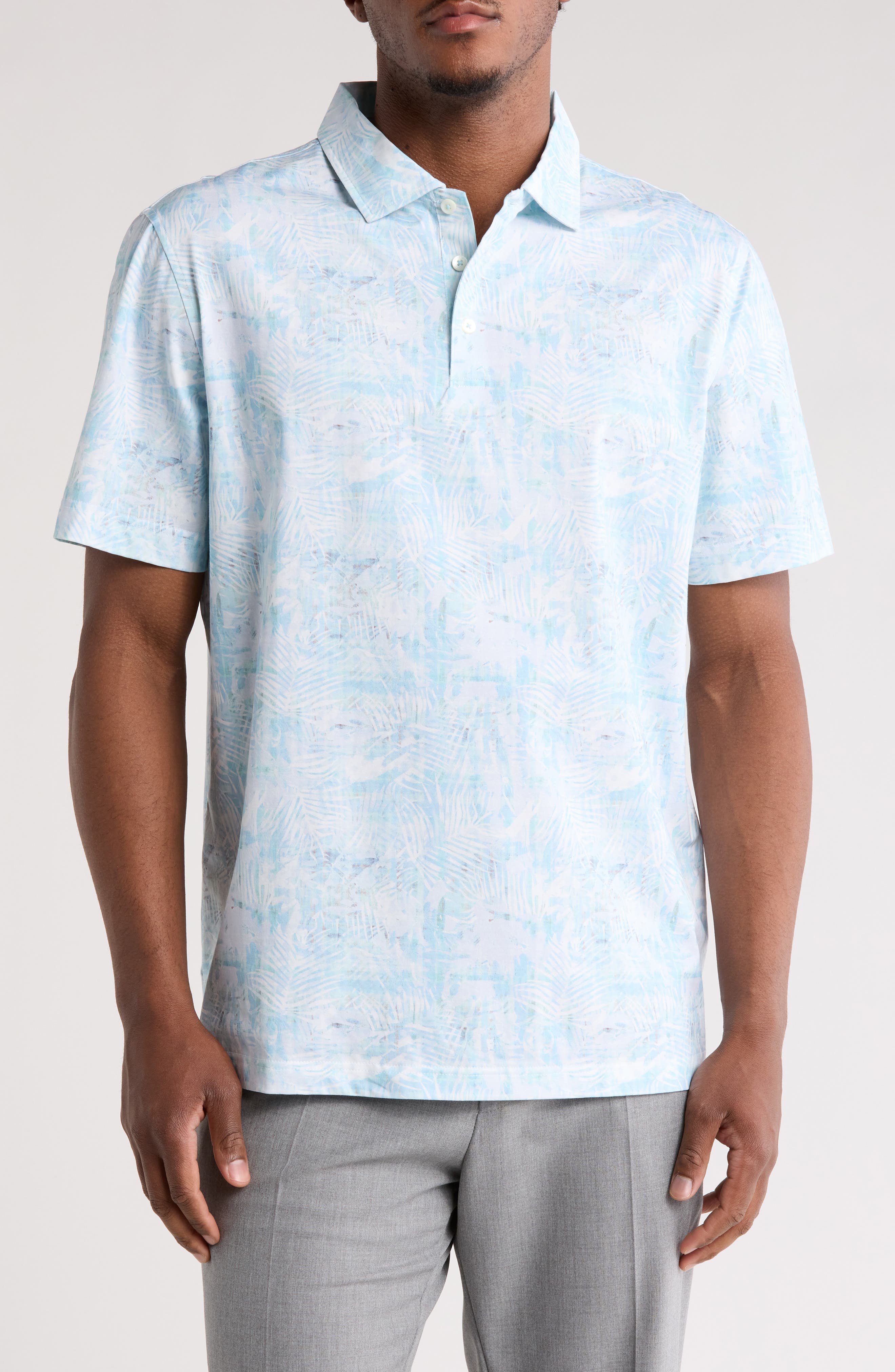 Bugatchi Victor Floral Print Polo