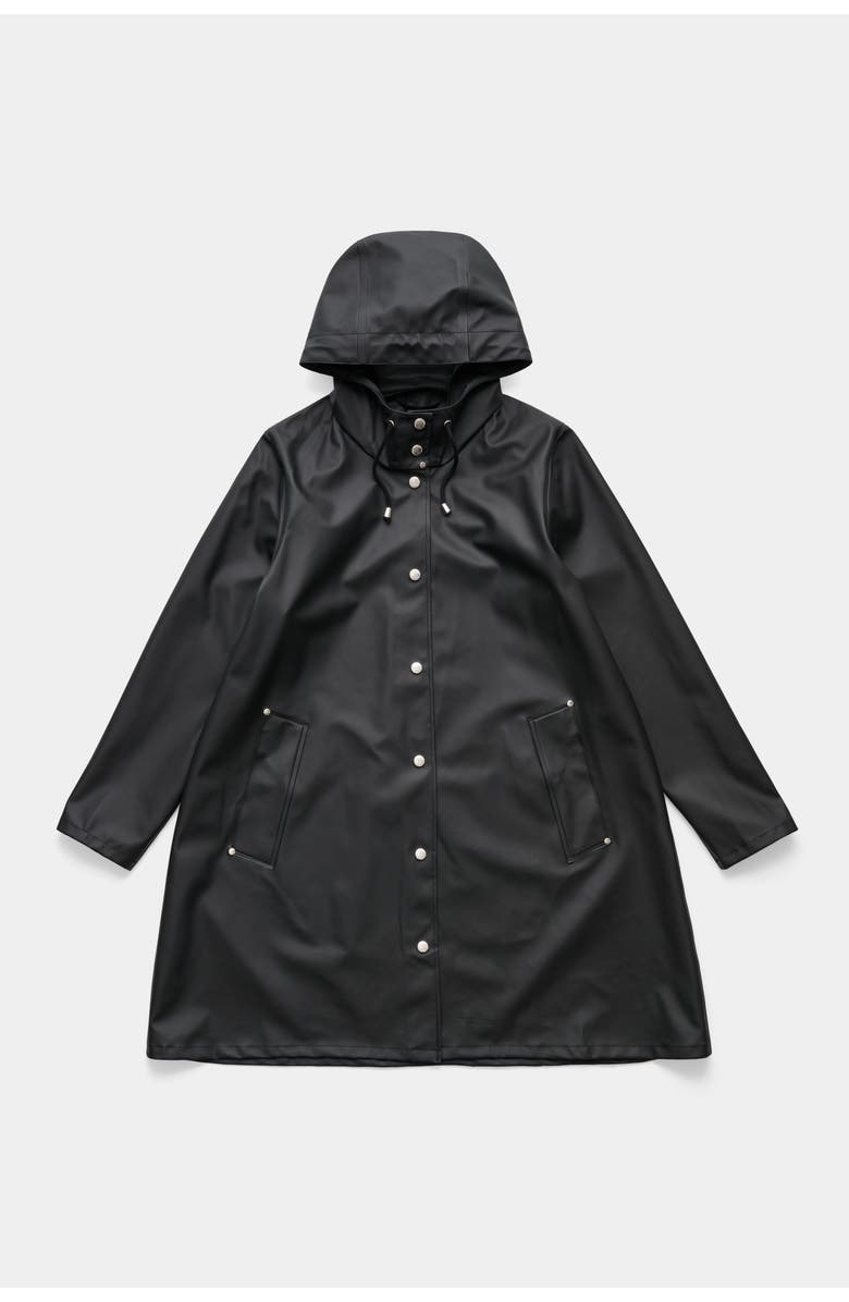Stutterheim Mosebacke Lightweight Raincoat, Alternate, color, Black