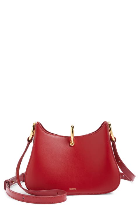 The Small Ring Leather Shoulder Bag