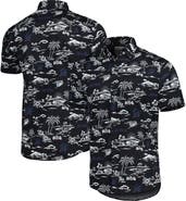 Reyn Spooner Men's Reyn Spooner Black Miami Marlins Kekai Performance Button-Up Shirt