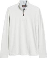 Johnston & Murphy Icon Reversible Cotton Blend Quarter Zip Pullover