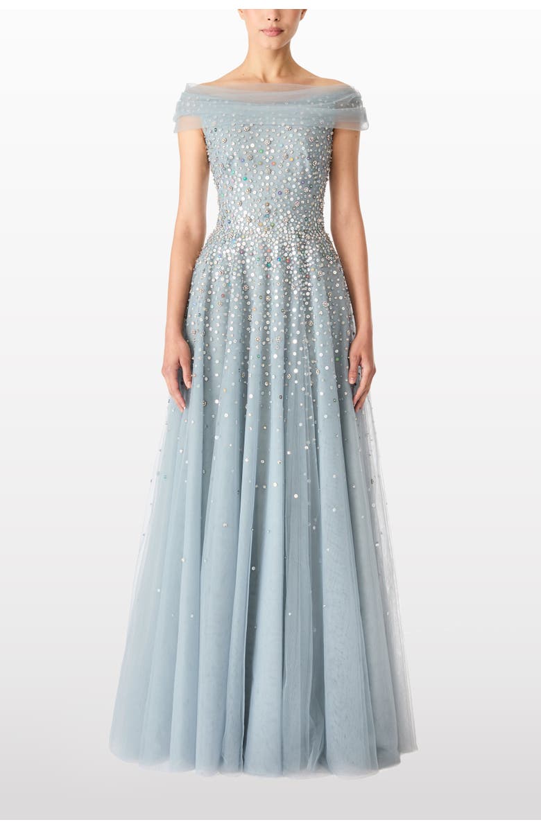 Jenny Packham Bee Gown, Alternate, color, Steel Blue