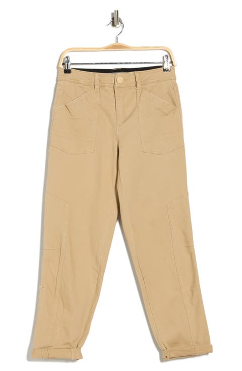 Tapered Side Panel Straight Leg Jeans