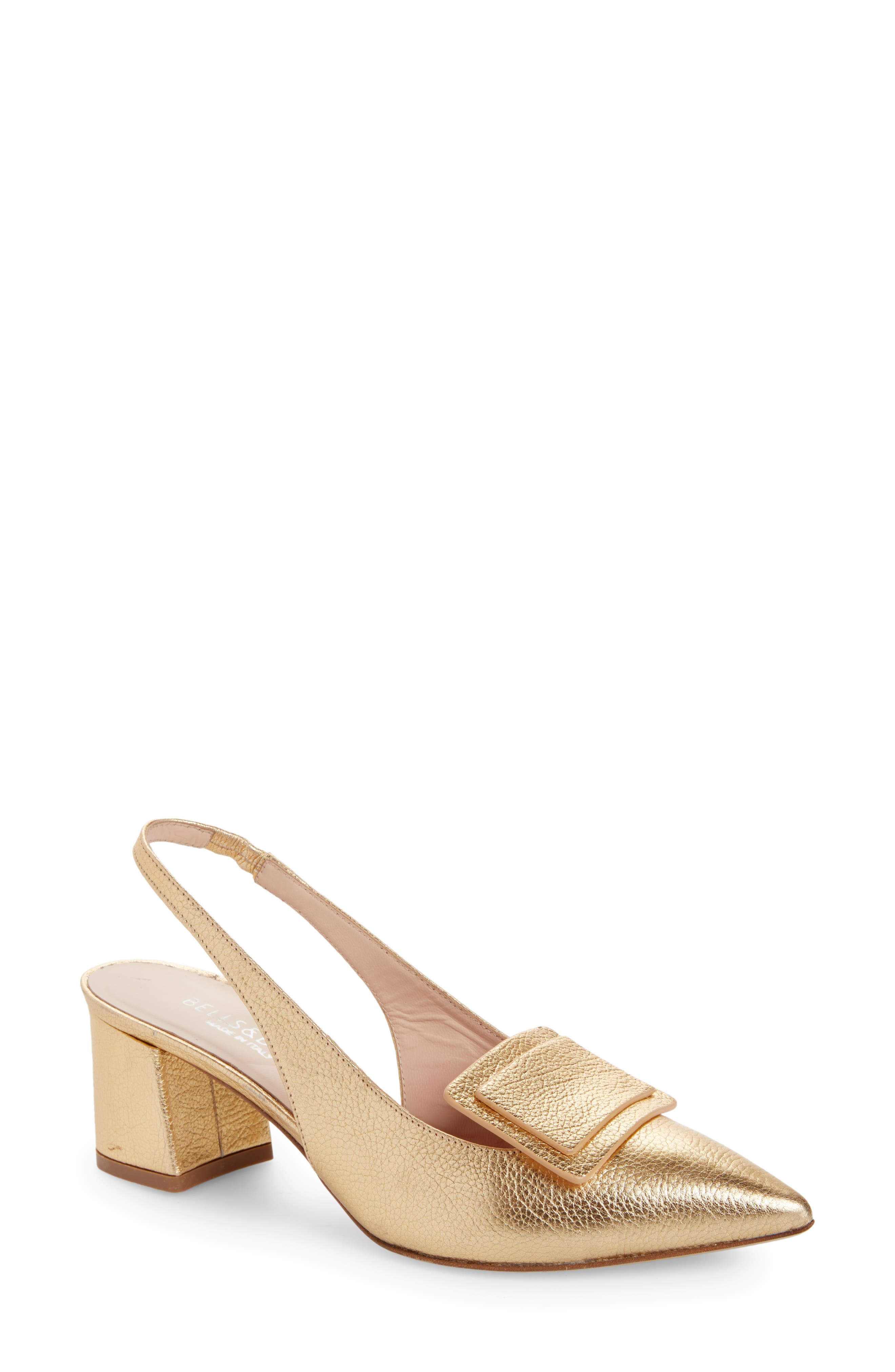 Luna Slingback Pump, Main, color, GOLD
