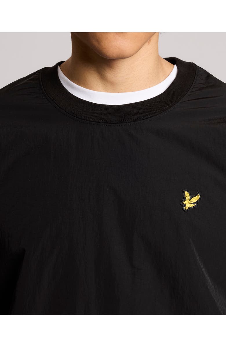 Lyle & Scott Half Raglan Hybrid Long Sweatshirt, Alternate, color, Jet Black