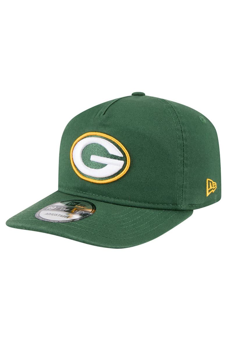 Men's New Era  Green Green Bay Packers Team 19TWENTY Adjustable Hat, Main, color, Green