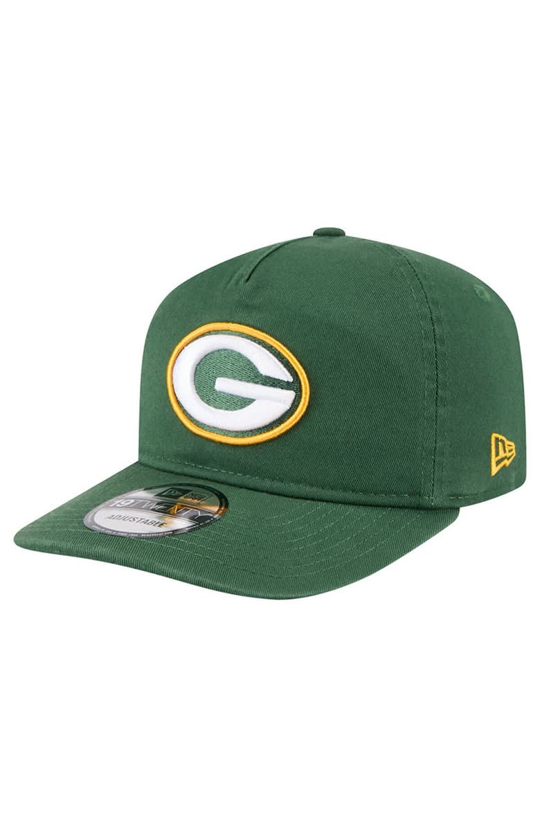New Era Men's New Era  Green Green Bay Packers Team 19TWENTY Adjustable Hat, Main, color, Green