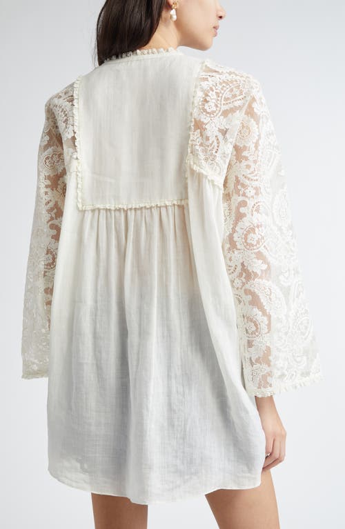 Zimmermann Ascension Lace Trim Tunic Top