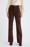 Treasure & Bond Flare Leg Suede Pants