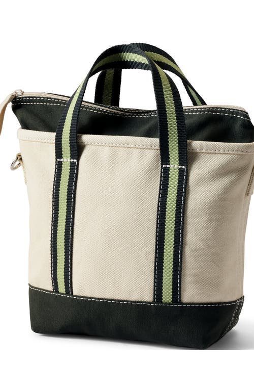 Lands' End Zip Top Canvas Tote Bag In Neutral