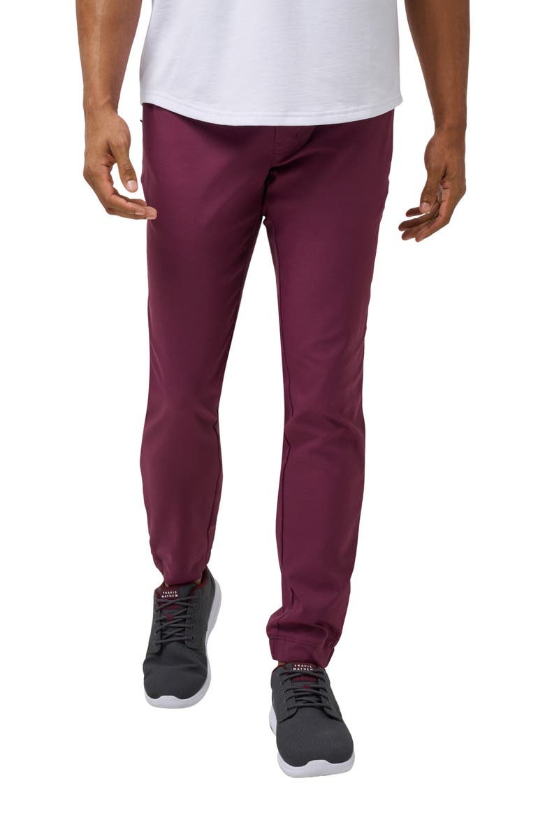 Sport Mode Twill Joggers, Main, color, MAUVE WINE