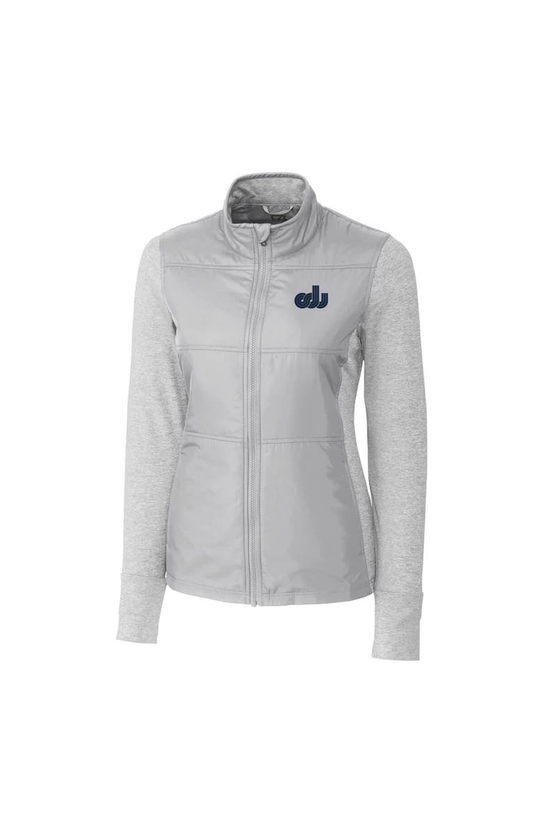 Cutter & Buck Women's Cutter & Buck Gray Old Dominion Monarchs Vault Stealth Hybrid Quilted Full-Zip Jacket, Alternate, color, 