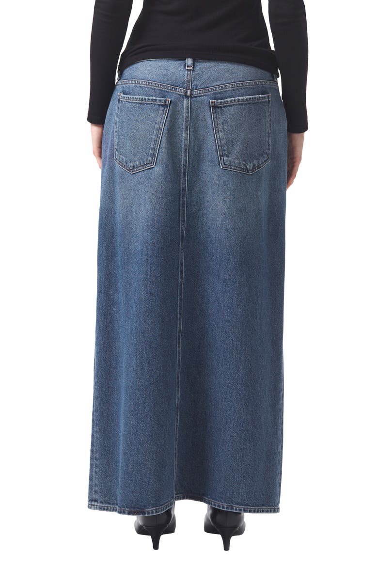 Leif Longline Denim Skirt, Alternate, color, SWING