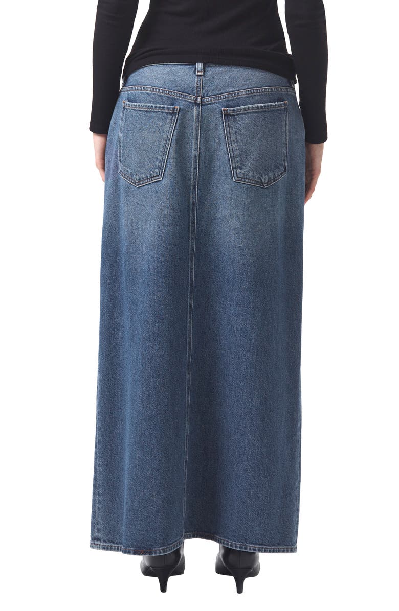 AGOLDE Leif Longline Denim Skirt, Alternate, color, Swing