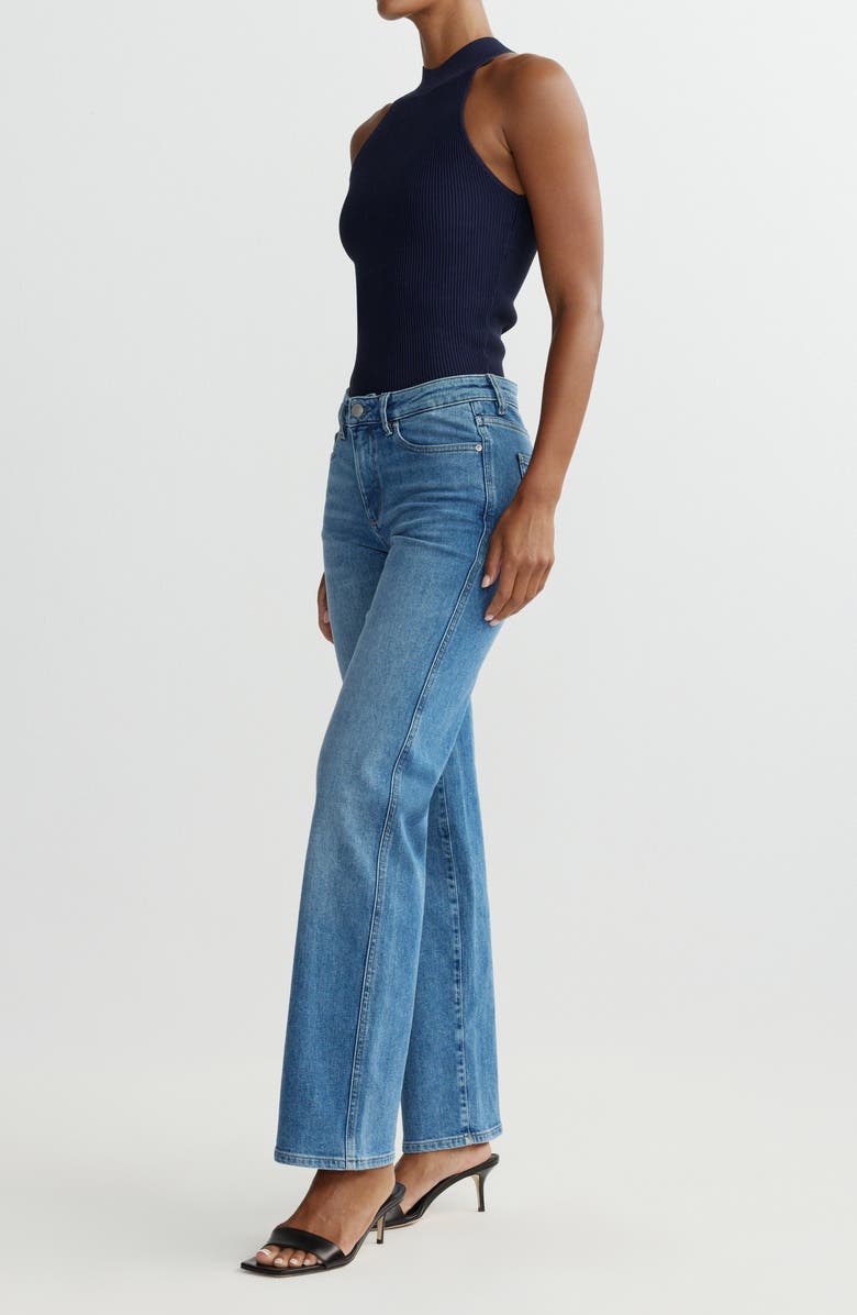 DL1961 Pippa Refined Wide Leg Ankle Jeans, Alternate, color, Rain