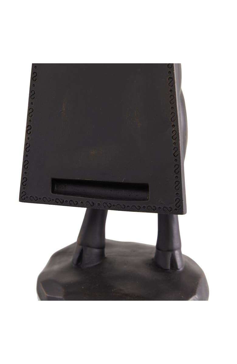 SONOMA SAGE HOME Black Resin Pig Decorative Sign with Chalkboard, Alternate, color, 