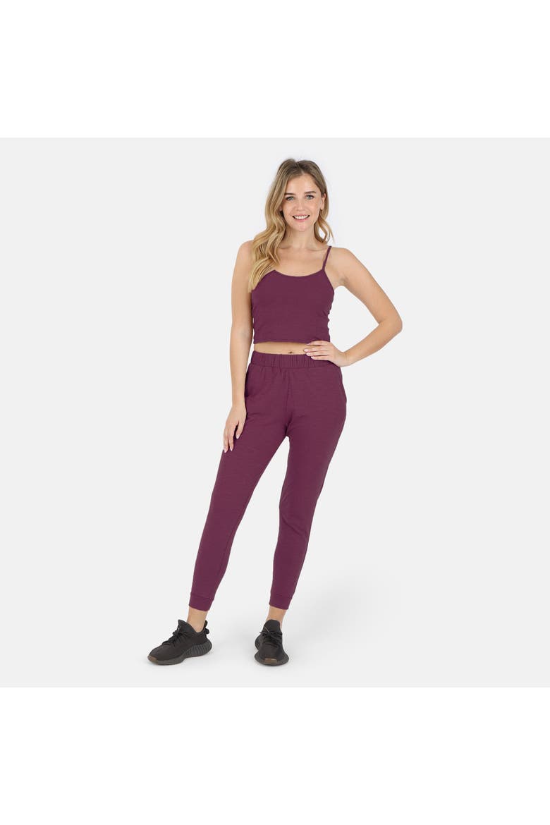 Tegan Organic Cotton Jogger Pant, Alternate, color, Dusty Orchid