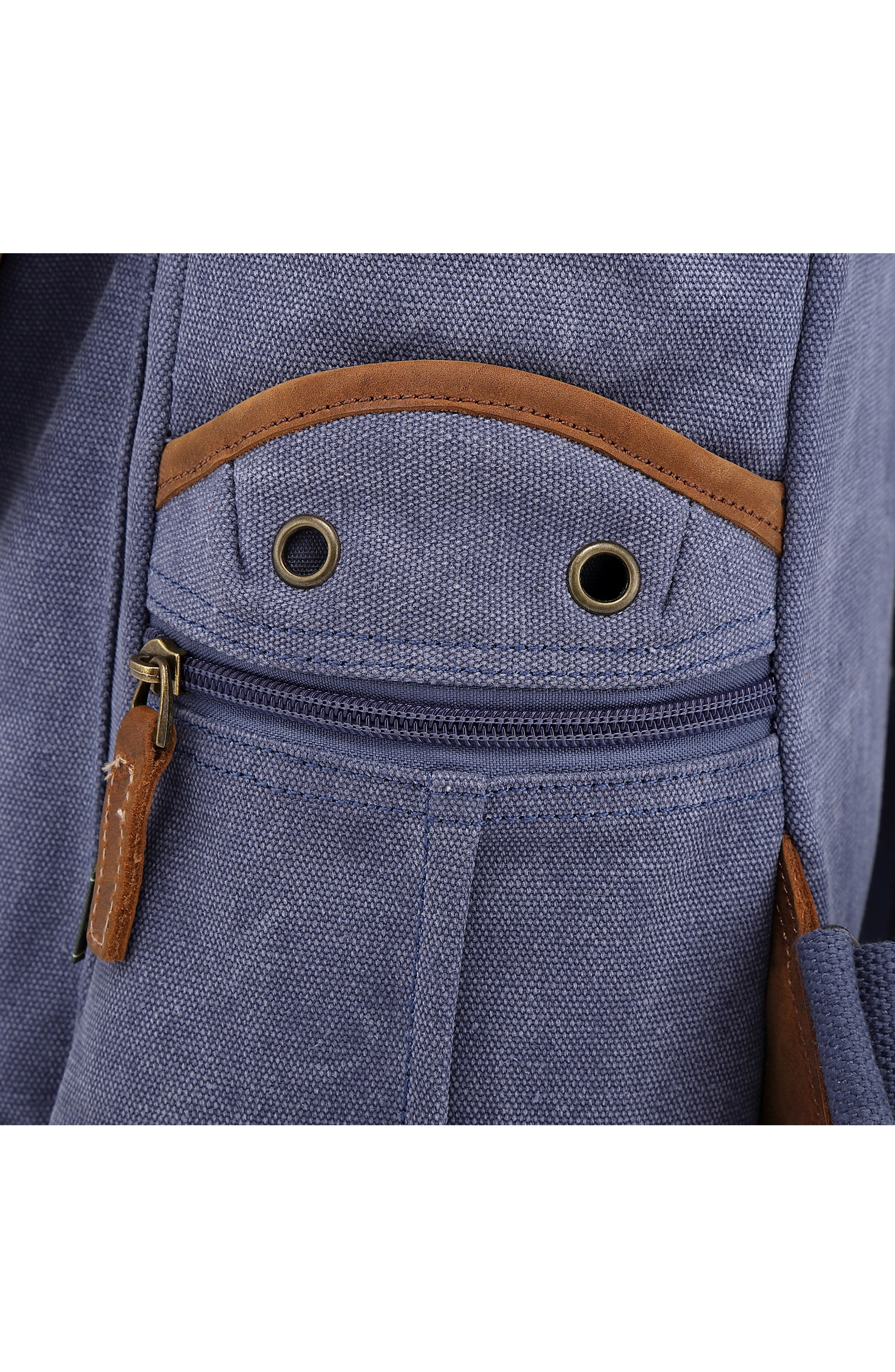 Atona Canvas Backpack, Alternate, color, DENIM BLUE
