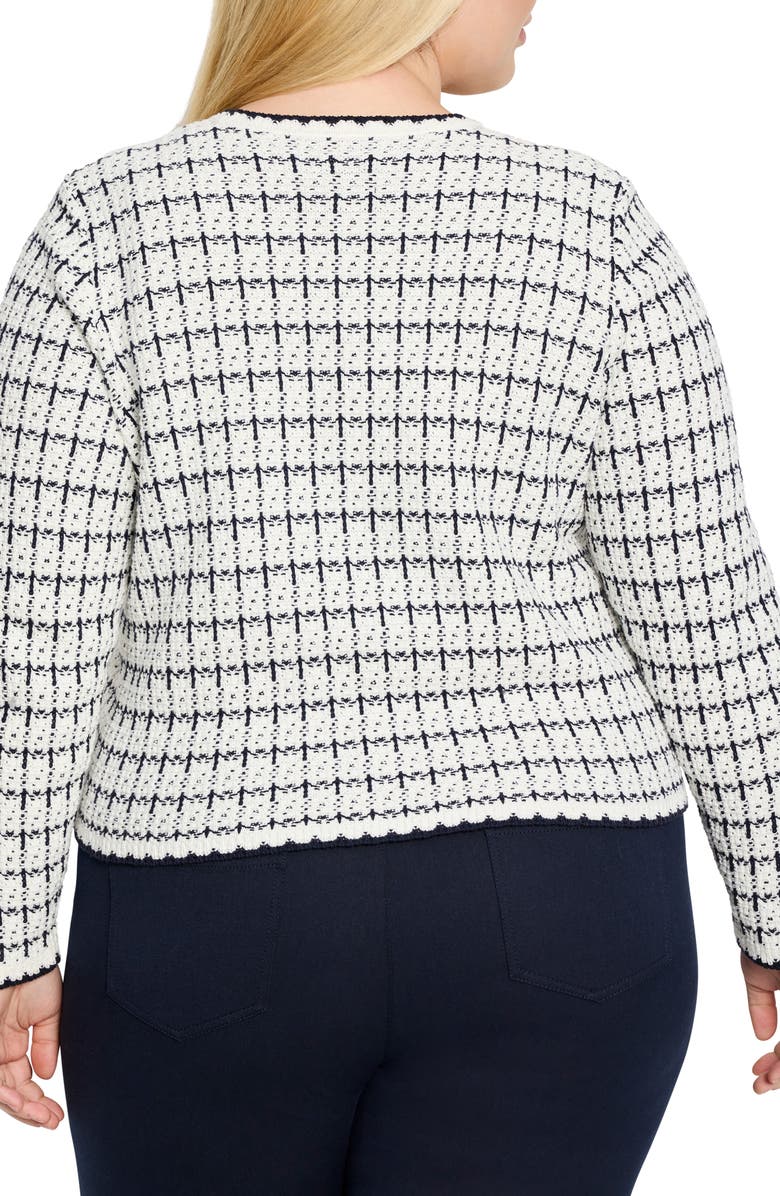 NIC+ZOE Mixed Up Sweater Jacket, Alternate, color, Cream Multi